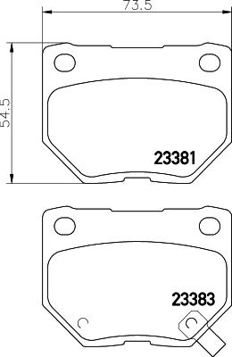 HELLA 8DB 355 011-601 - Гальмівні колодки, дискові гальма autozip.com.ua