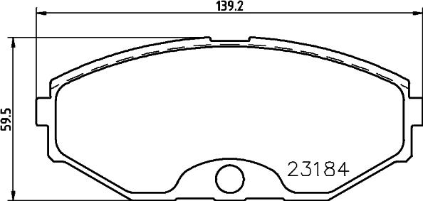 HELLA 8DB 355 011-631 - Гальмівні колодки, дискові гальма autozip.com.ua