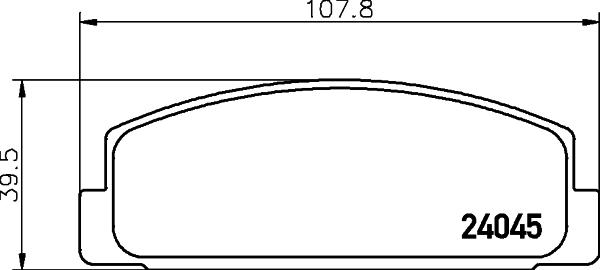 HELLA 8DB 355 011-131 - Гальмівні колодки, дискові гальма autozip.com.ua