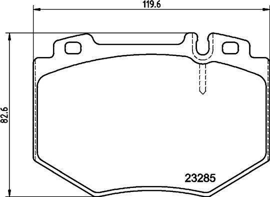 HELLA 8DB 355 011-831 - Гальмівні колодки, дискові гальма autozip.com.ua