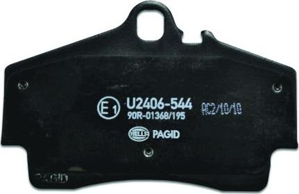 HELLA 8DB 355 018-481 - Гальмівні колодки, дискові гальма autozip.com.ua