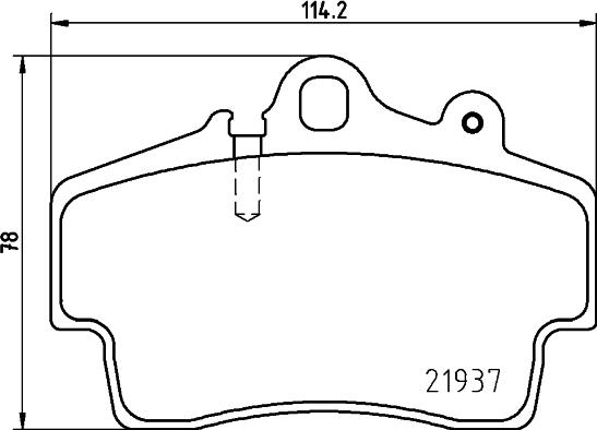 HELLA 8DB 355 018-471 - Гальмівні колодки, дискові гальма autozip.com.ua