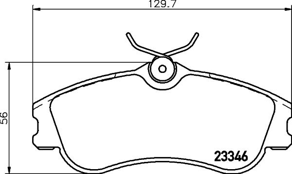 HELLA 8DB 355 018-541 - Гальмівні колодки, дискові гальма autozip.com.ua