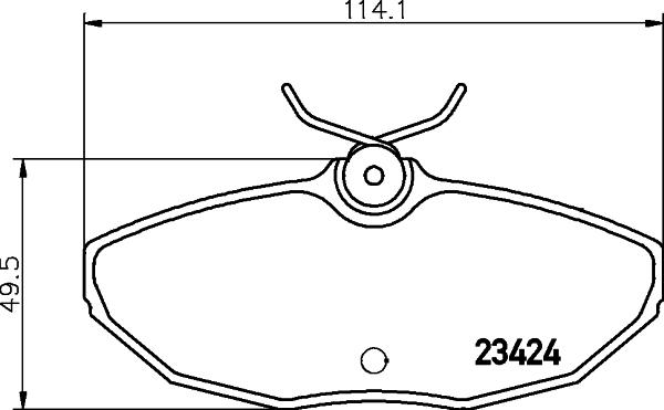 HELLA 8DB 355 018-561 - Гальмівні колодки, дискові гальма autozip.com.ua