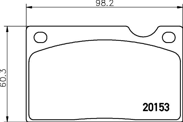 HELLA 8DB 355 018-391 - Гальмівні колодки, дискові гальма autozip.com.ua