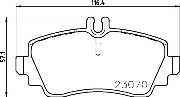 HELLA 8DB 355 018-311 - Гальмівні колодки, дискові гальма autozip.com.ua