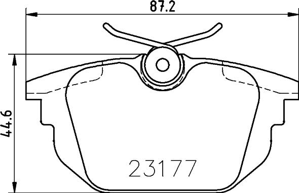 HELLA 8DB 355 018-371 - Гальмівні колодки, дискові гальма autozip.com.ua