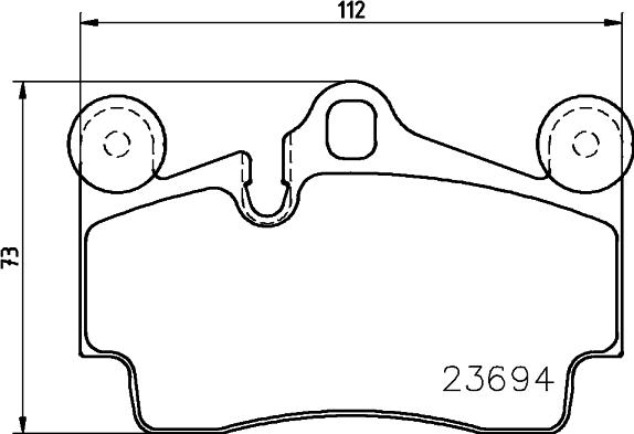 HELLA 8DB 355 031-591 - Гальмівні колодки, дискові гальма autozip.com.ua