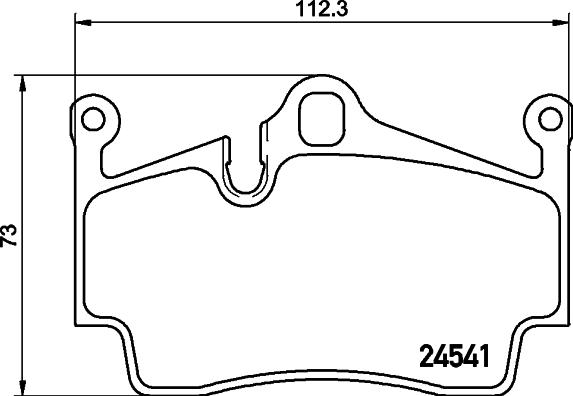 HELLA 8DB 355 013-311 - Гальмівні колодки, дискові гальма autozip.com.ua