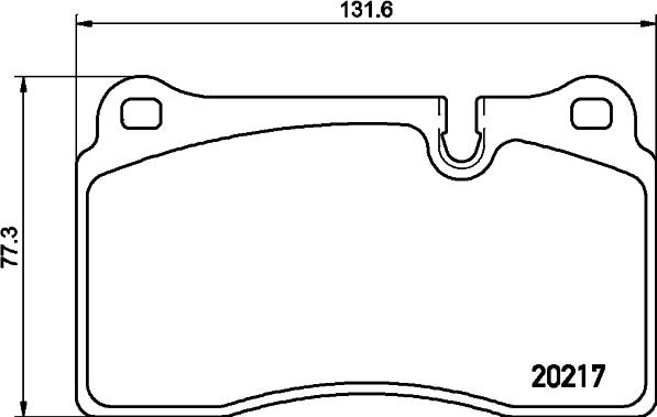 HELLA 8DB 355 013-201 - Гальмівні колодки, дискові гальма autozip.com.ua