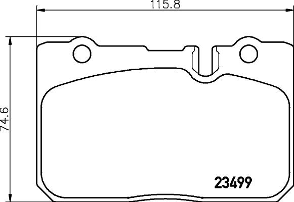 HELLA 8DB 355 013-231 - Гальмівні колодки, дискові гальма autozip.com.ua