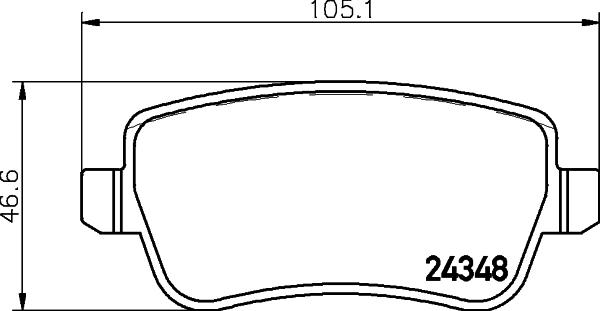 HELLA 8DB 355 012-411 - Гальмівні колодки, дискові гальма autozip.com.ua