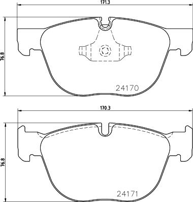 HELLA 8DB 355 026-141 - Гальмівні колодки, дискові гальма autozip.com.ua