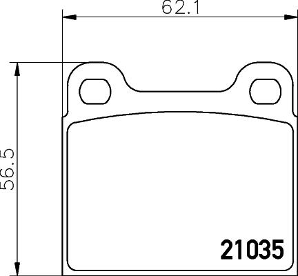 HELLA 8DB 355 017-441 - Гальмівні колодки, дискові гальма autozip.com.ua