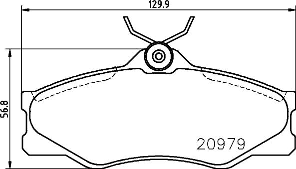 HELLA 8DB 355 017-661 - Гальмівні колодки, дискові гальма autozip.com.ua