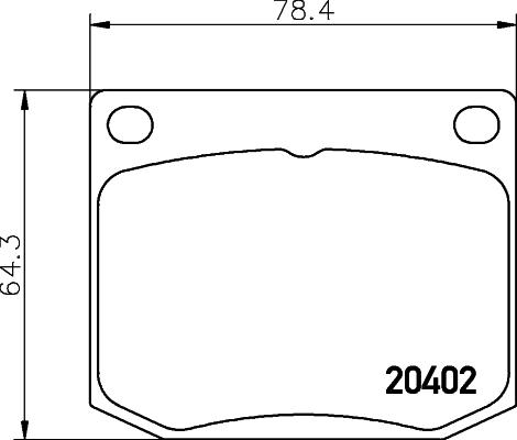 HELLA 8DB 355 017-381 - Гальмівні колодки, дискові гальма autozip.com.ua