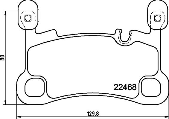 HELLA 8DB 355 039-111 - Гальмівні колодки, дискові гальма autozip.com.ua