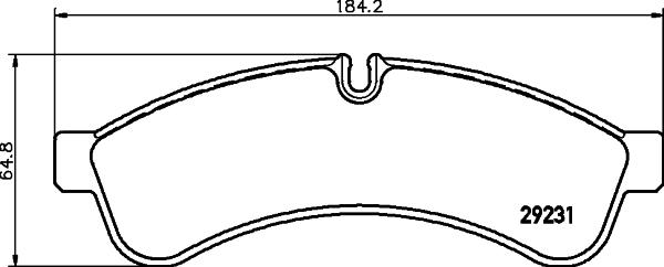 HELLA 8DB 355 039-251 - Гальмівні колодки, дискові гальма autozip.com.ua