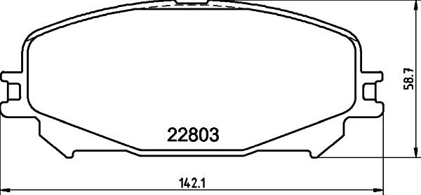 HELLA 8DB 355 039-201 - Гальмівні колодки, дискові гальма autozip.com.ua