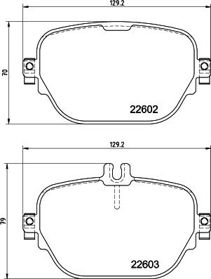 HELLA 8DB 355 039-221 - Гальмівні колодки, дискові гальма autozip.com.ua