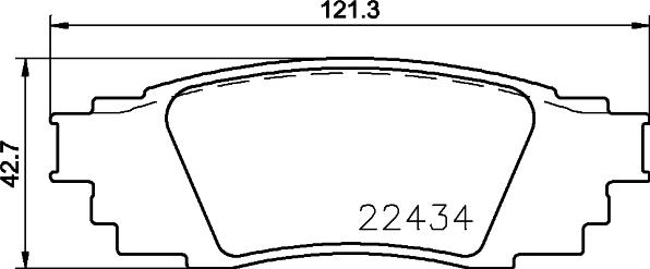 HELLA 8DB 355 036-961 - Гальмівні колодки, дискові гальма autozip.com.ua