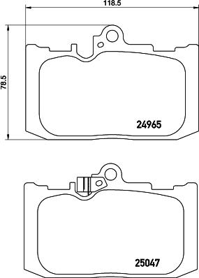 HELLA 8DB 355 036-891 - Гальмівні колодки, дискові гальма autozip.com.ua