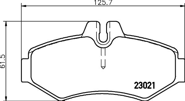 HELLA 8DB 355 031-471 - Гальмівні колодки, дискові гальма autozip.com.ua