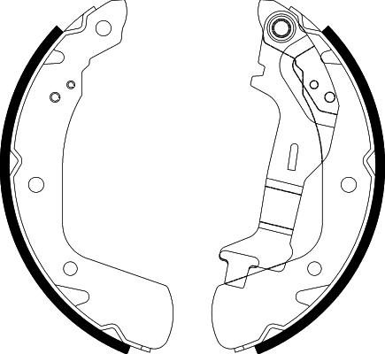 HELLA 8DB 355 038-141 - Комплект гальм, барабанний механізм autozip.com.ua