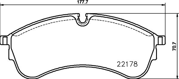 HELLA 8DB 355 032-931 - Гальмівні колодки, дискові гальма autozip.com.ua