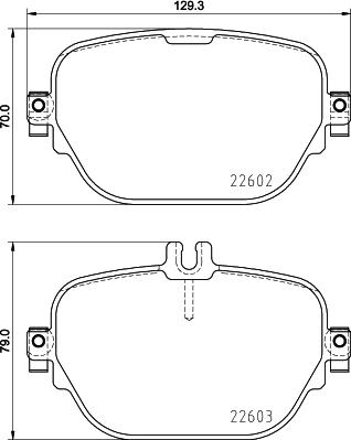 HELLA 8DB 355 032-041 - Гальмівні колодки, дискові гальма autozip.com.ua