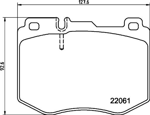 HELLA 8DB 355 037-971 - Гальмівні колодки, дискові гальма autozip.com.ua