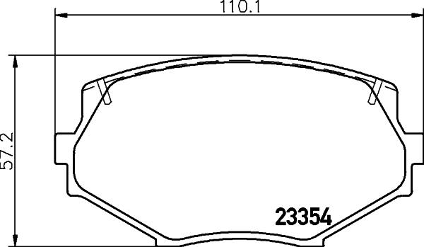 HELLA 8DB 355 037-011 - Гальмівні колодки, дискові гальма autozip.com.ua