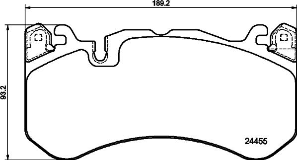 HELLA 8DB 355 025-011 - Гальмівні колодки, дискові гальма autozip.com.ua