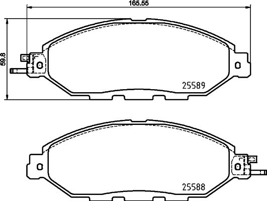 Japko 50513 - Гальмівні колодки, дискові гальма autozip.com.ua