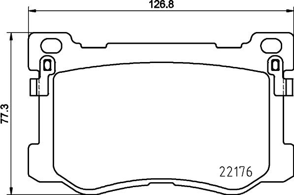 HELLA 8DB 355 025-271 - Гальмівні колодки, дискові гальма autozip.com.ua