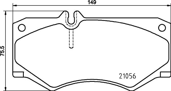 HELLA 8DB 355 025-721 - Гальмівні колодки, дискові гальма autozip.com.ua