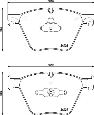 HELLA 8DB 355 026-531 - Гальмівні колодки, дискові гальма autozip.com.ua