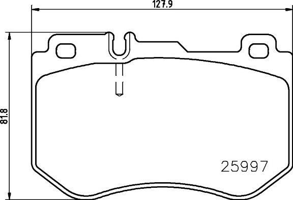 HELLA 8DB 355 026-611 - Гальмівні колодки, дискові гальма autozip.com.ua