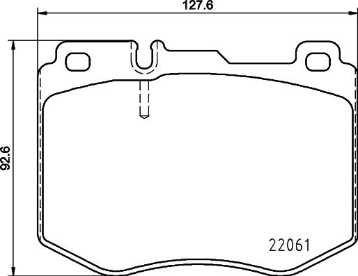 HELLA 8DB 355 026-621 - Гальмівні колодки, дискові гальма autozip.com.ua