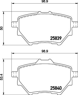 HELLA 8DB 355 020-991 - Гальмівні колодки, дискові гальма autozip.com.ua