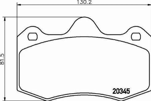 HELLA 8DB 355 014-251 - Гальмівні колодки, дискові гальма autozip.com.ua