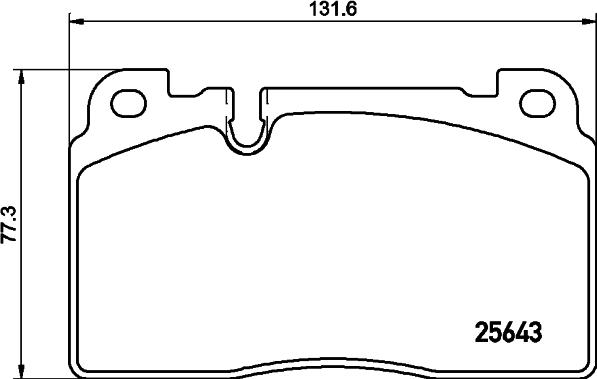 HELLA 8DB 355 020-241 - Гальмівні колодки, дискові гальма autozip.com.ua