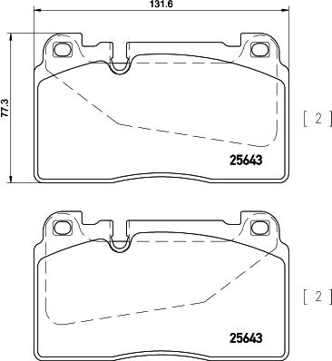 HELLA 8DB 355 020-251 - Гальмівні колодки, дискові гальма autozip.com.ua