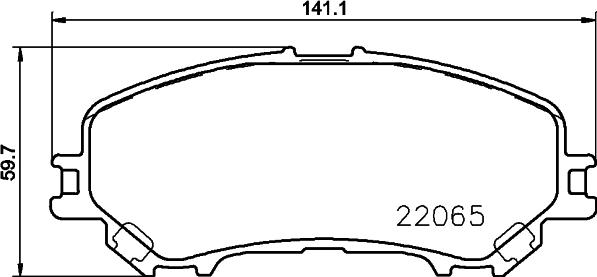 HELLA 8DB 355 021-691 - Гальмівні колодки, дискові гальма autozip.com.ua