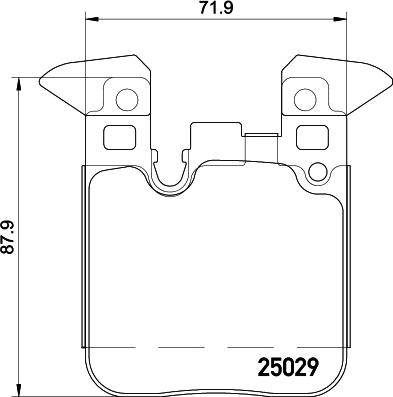 HELLA 8DB 355 021-341 - Гальмівні колодки, дискові гальма autozip.com.ua