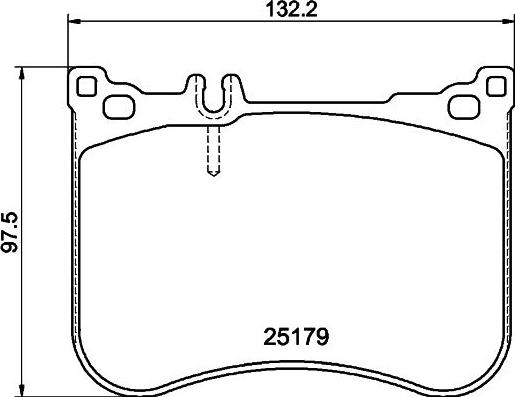 HELLA 8DB 355 021-211 - Гальмівні колодки, дискові гальма autozip.com.ua