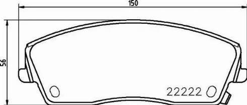 HELLA 8DB 355 023-291 - Гальмівні колодки, дискові гальма autozip.com.ua