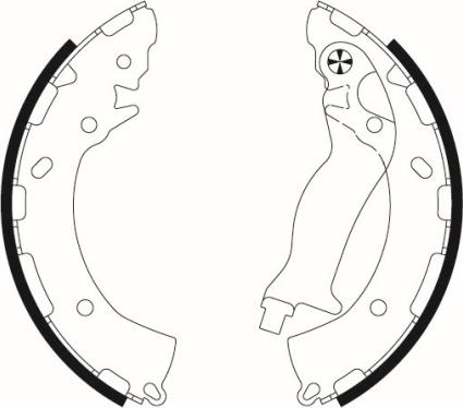 HELLA 8DB 355 022-191 - Комплект гальм, барабанний механізм autozip.com.ua