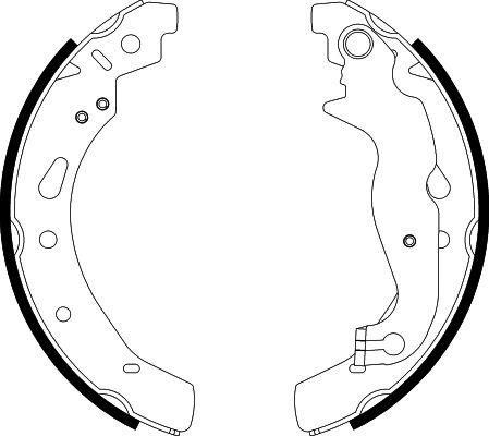 HELLA 8DB 355 022-121 - Комплект гальм, барабанний механізм autozip.com.ua