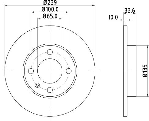 HELLA 8DD 355 104-191 - Гальмівний диск autozip.com.ua